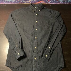 Old Black Blue Casual Button-Down Shirt